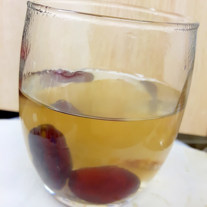 乾燥ナツメで!(^^)ナツメ茶with生姜♪